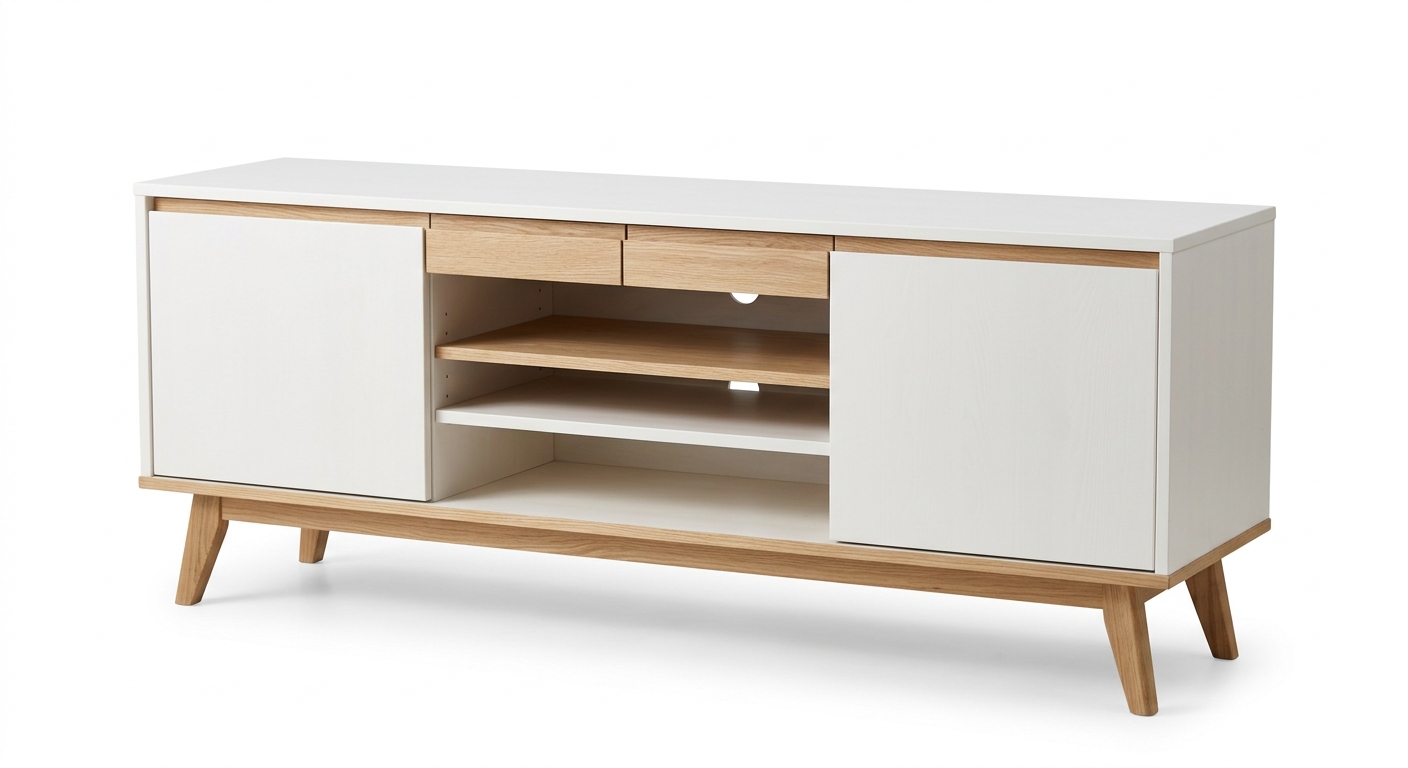 Scandinavische smalle boekenkast