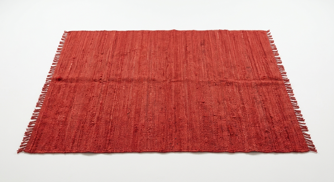 Warm rood vloerkleed