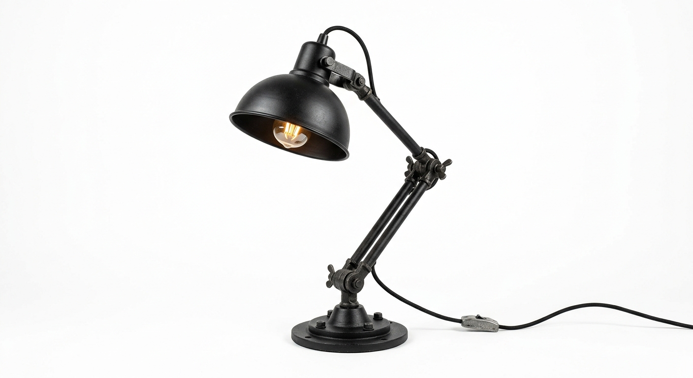 Industriële zwarte lamp