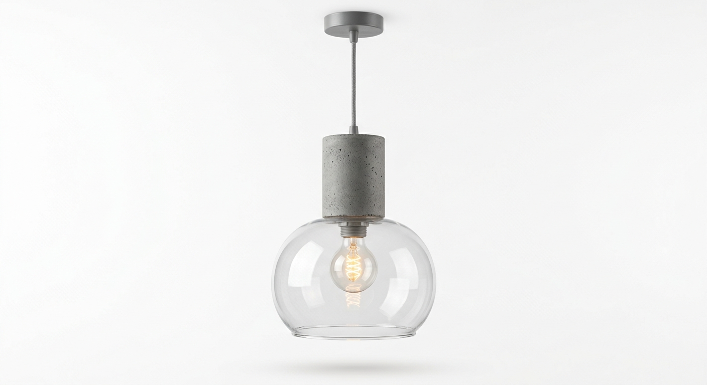 Moderne glazen hanglamp