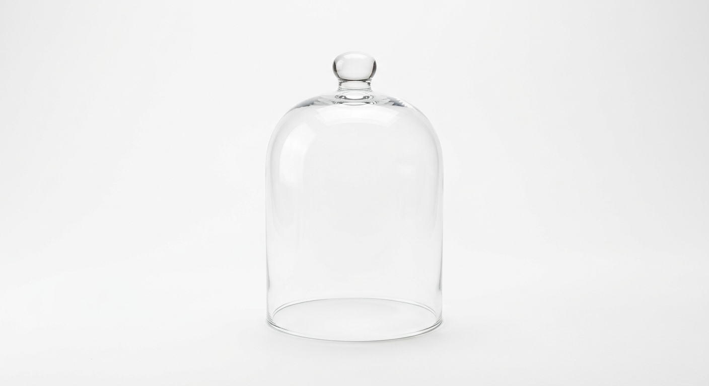 Minimalistisch wit glas decoratie